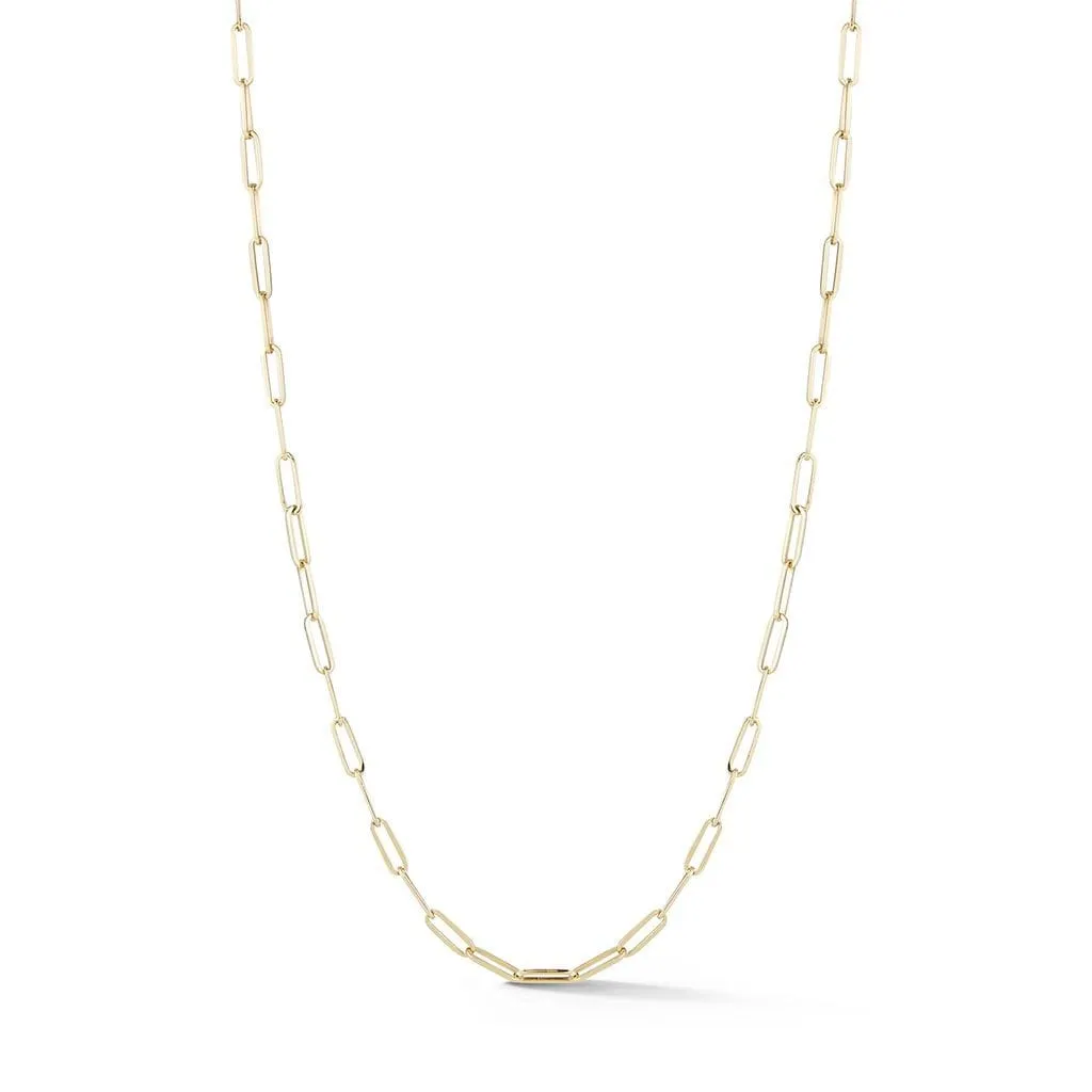 Long Link Chain Necklace: 20"