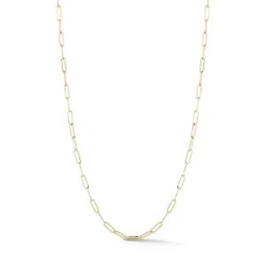 Long Link Chain Necklace: 24"