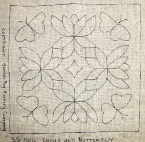 Lotus and Butterfly Rangoli Pattern