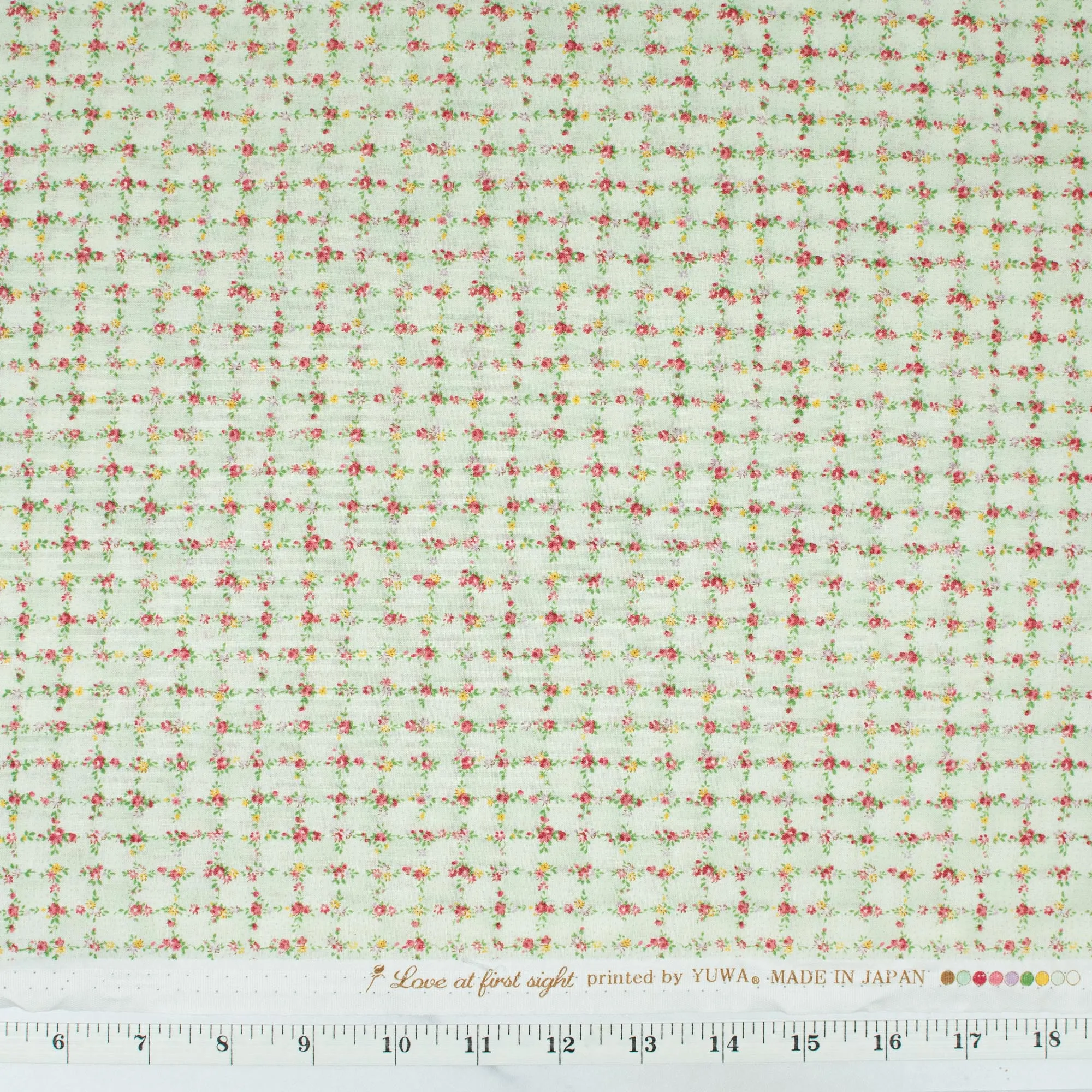Love at First Sight Collection - Romantic Flower Lattice - Light Green