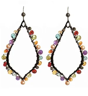 Madison Petal Hoop Earrings