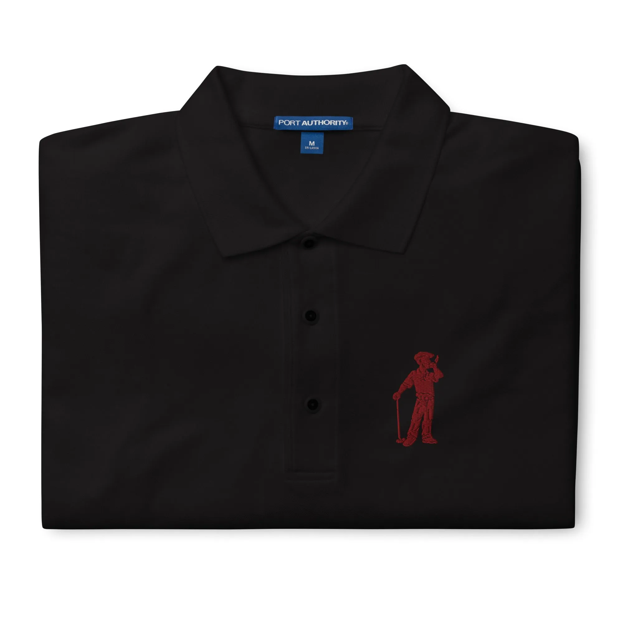 Male Golfer Premium Embroidered Polo - Maroon