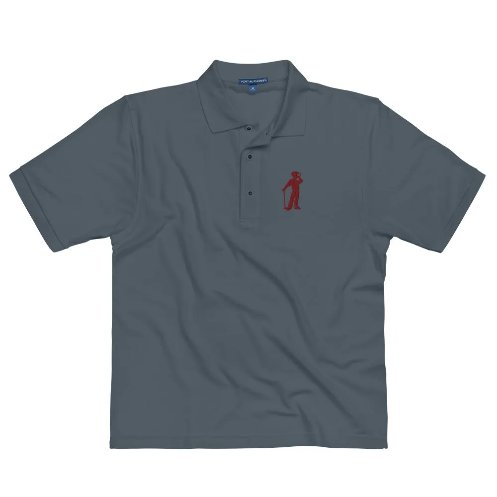 Male Golfer Premium Embroidered Polo - Maroon