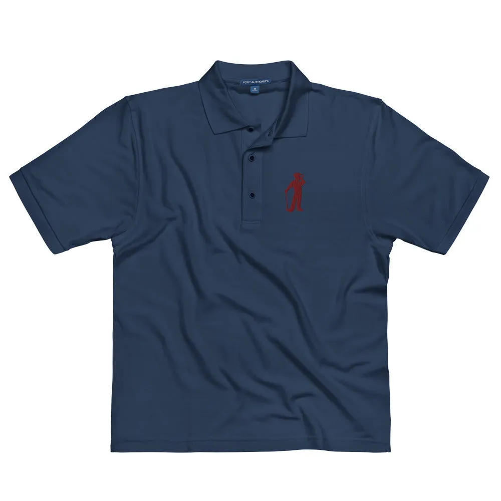 Male Golfer Premium Embroidered Polo - Maroon