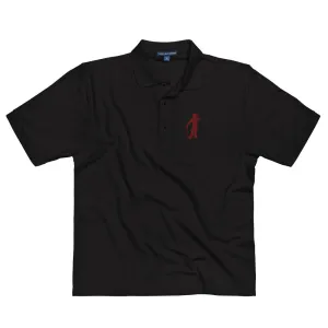 Male Golfer Premium Embroidered Polo - Maroon
