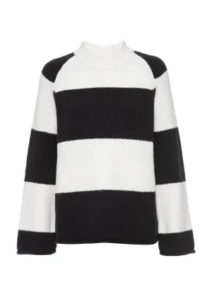 Marco Stripe Sweater (Salt White Stripe)
