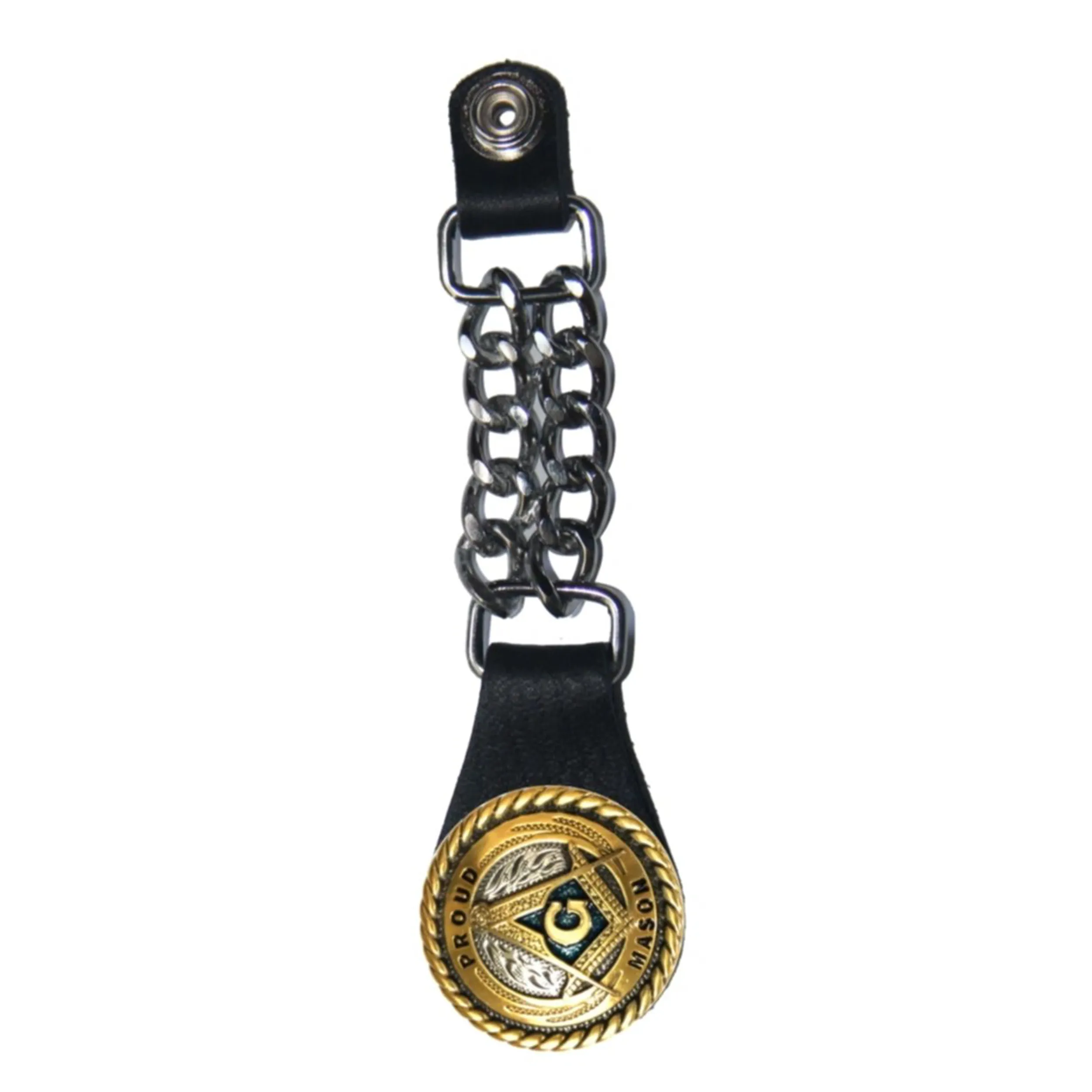 Master Mason Blue Lodge Vest Extender - Proud Mason Double Curb Chain