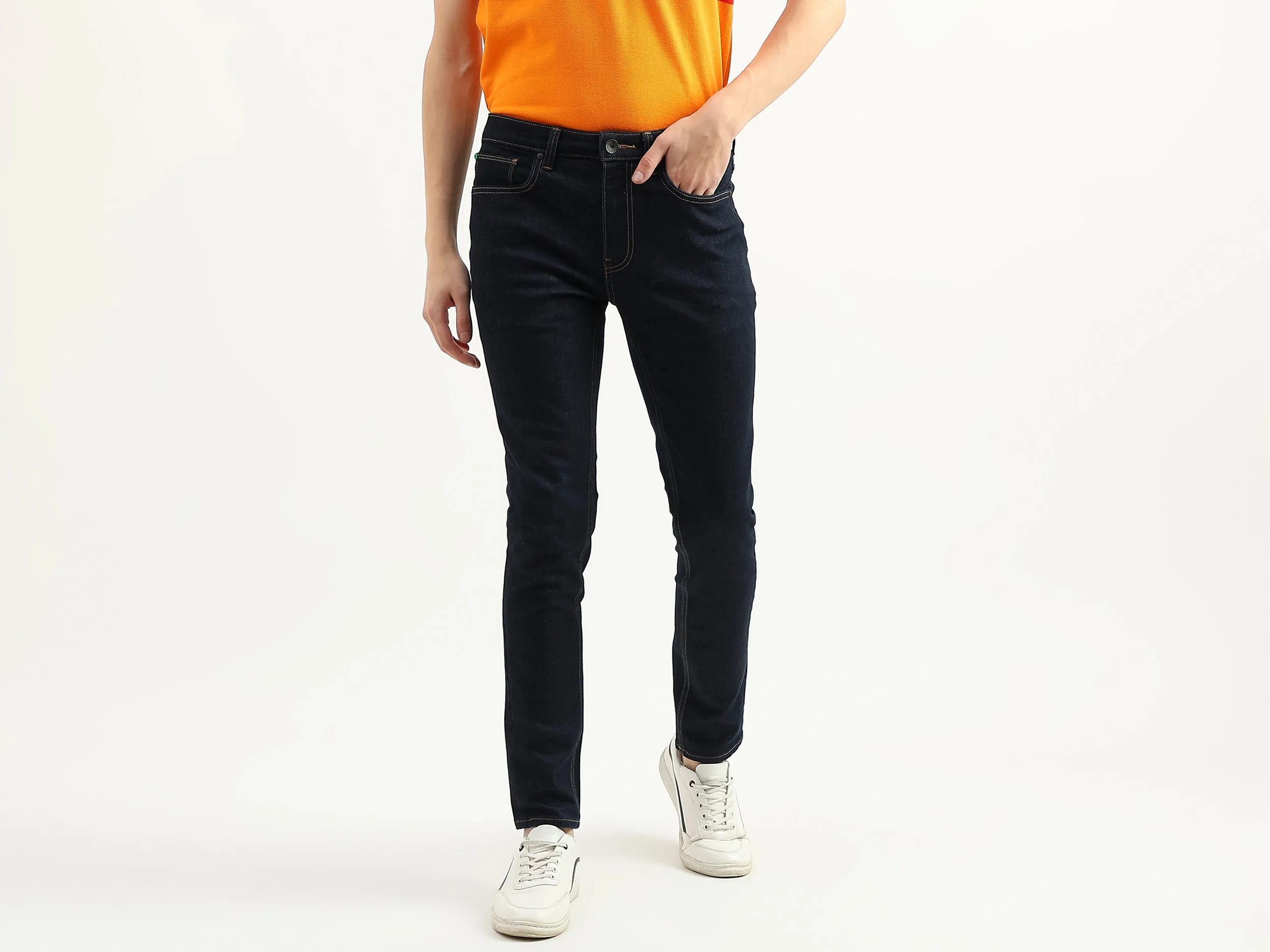 Men Solid Skinny Fit Jeans