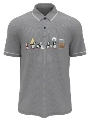 Men's Barback Pete Print Piped Polo