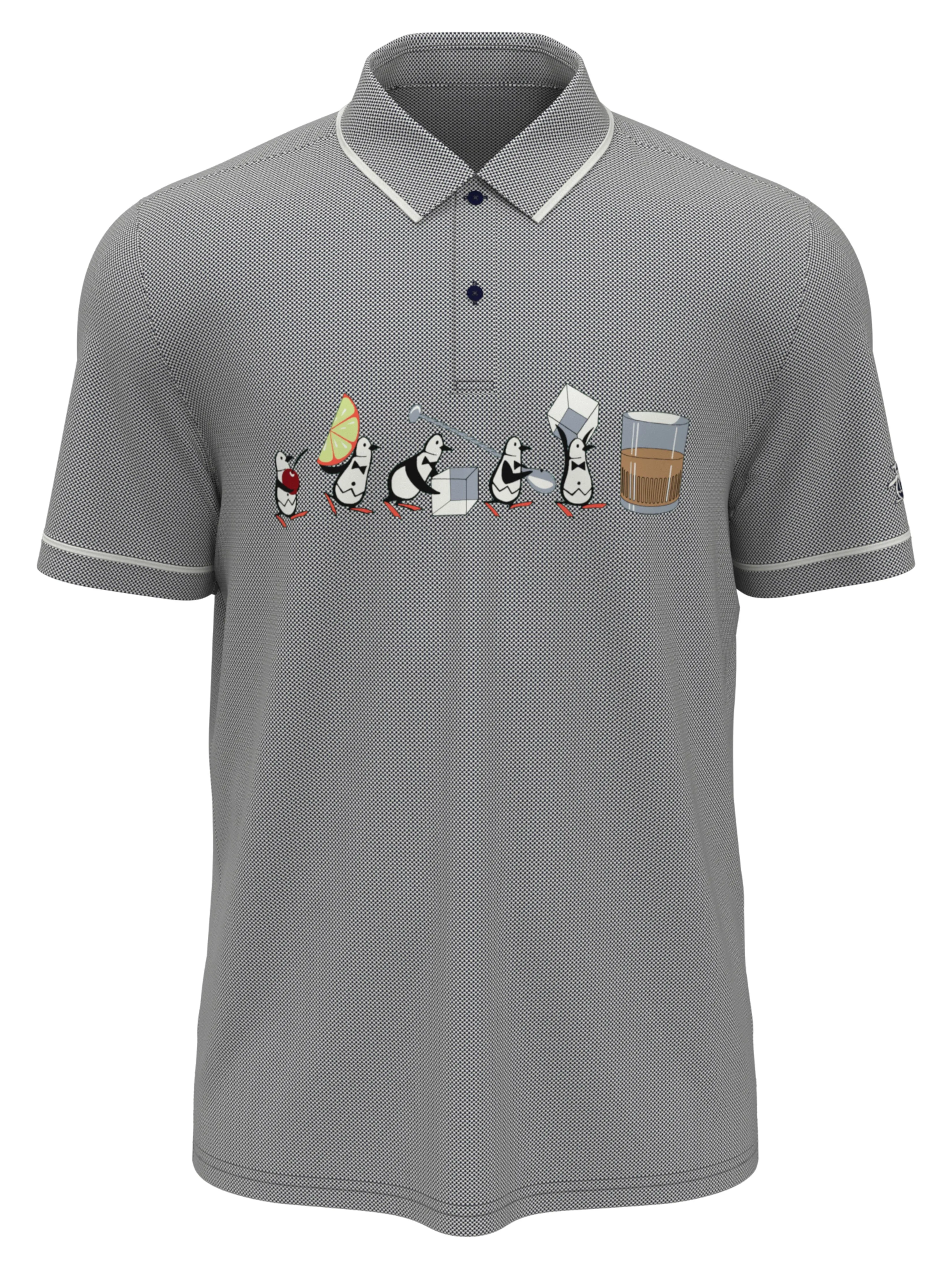 Men's Barback Pete Print Piped Polo