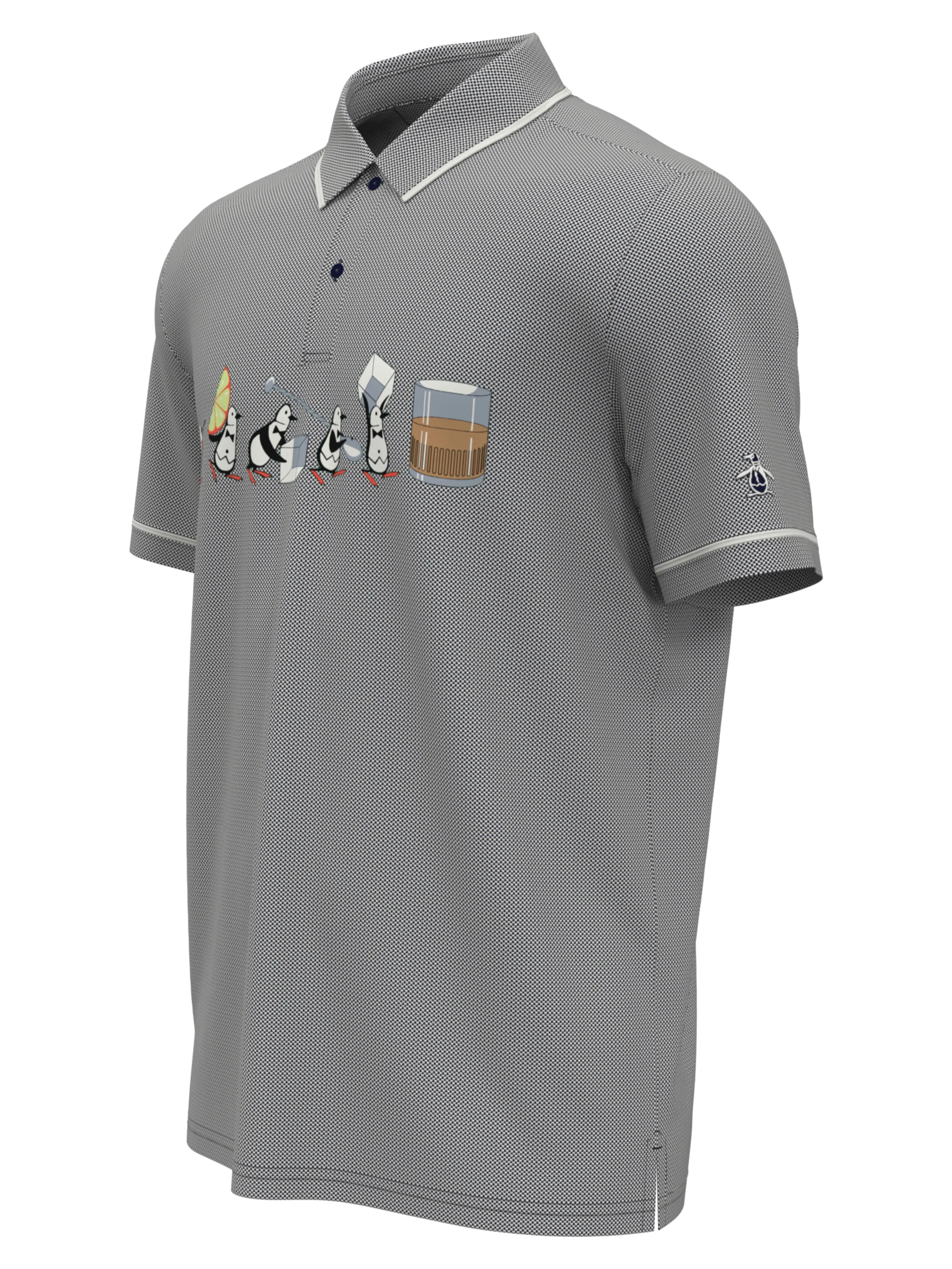 Men's Barback Pete Print Piped Polo