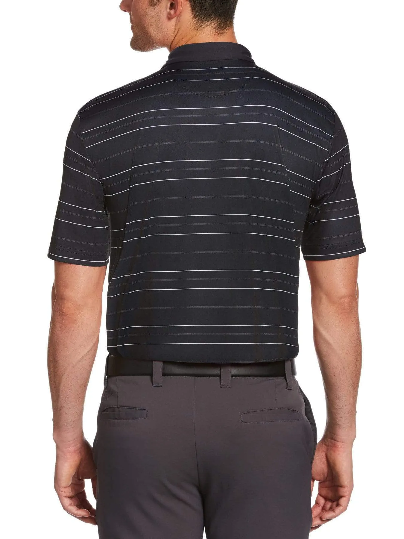 Mens Horizontal Stripe Polo