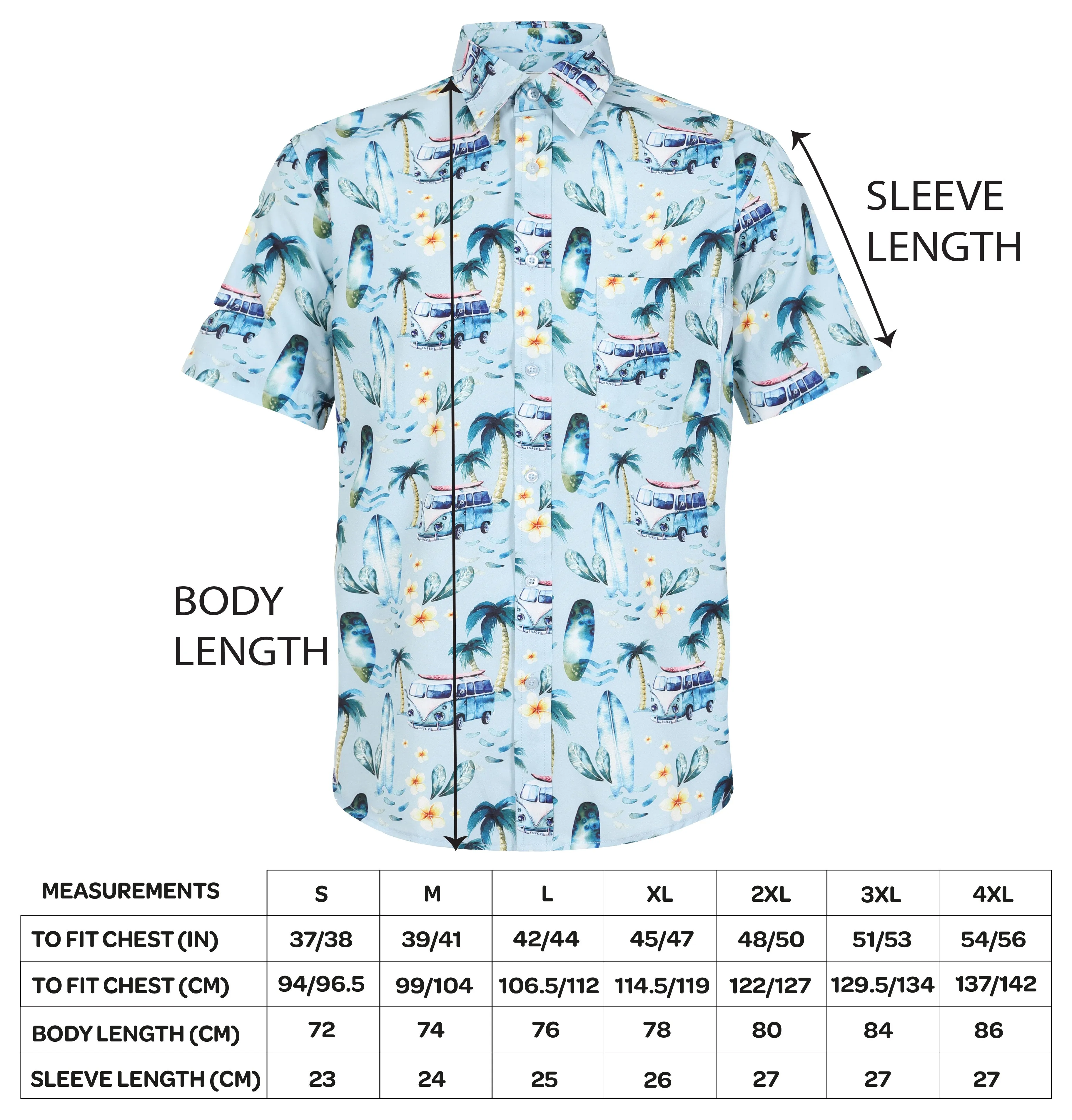 Men's Short Sleeve Hawaiian Shirt - Tropical Flamingo
