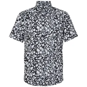 Men's Short Sleeve Hawaiian Shirt - Tropical Flamingo