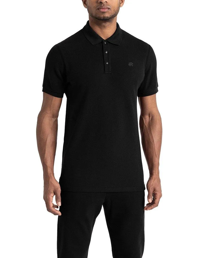 Monogram Polo Athletic Pique Black