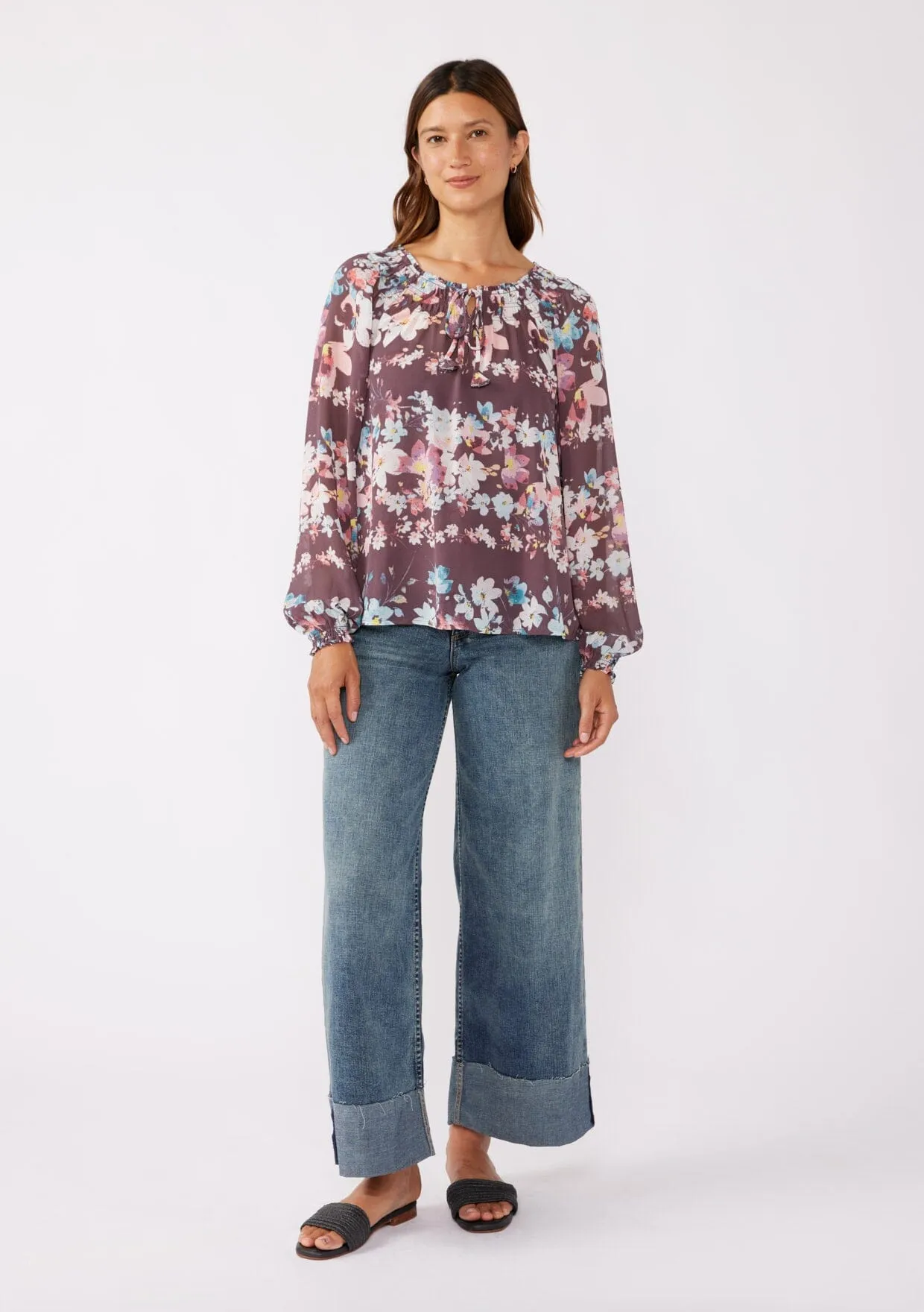 Nocturnal Petal Blouse