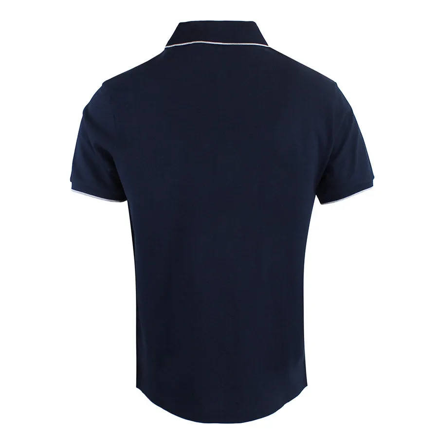 Paul & Shark - Tipped Collar Polo Shirt in Navy & Grey