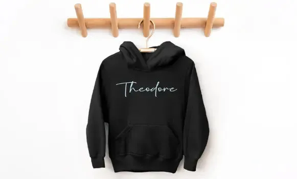 Personalised Kids Name Infant Unisex Pull Over Embroidered Hoodie