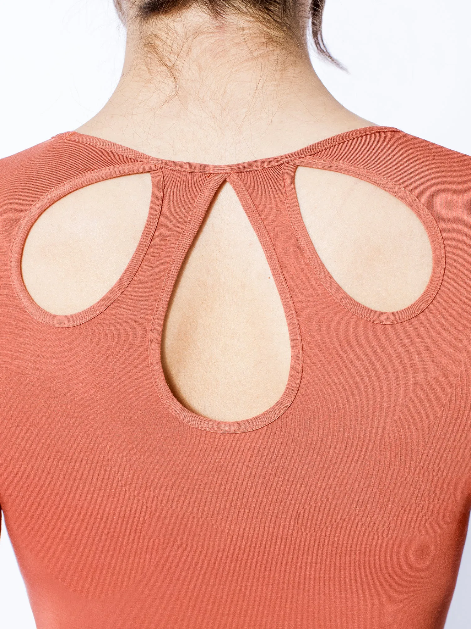 PETAL LONG SLEEVE TEE, CLAY
