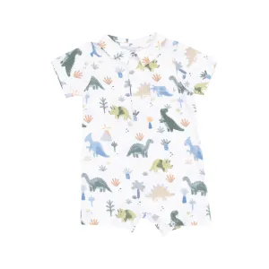 Polo Shortie Romper - Soft Dinos