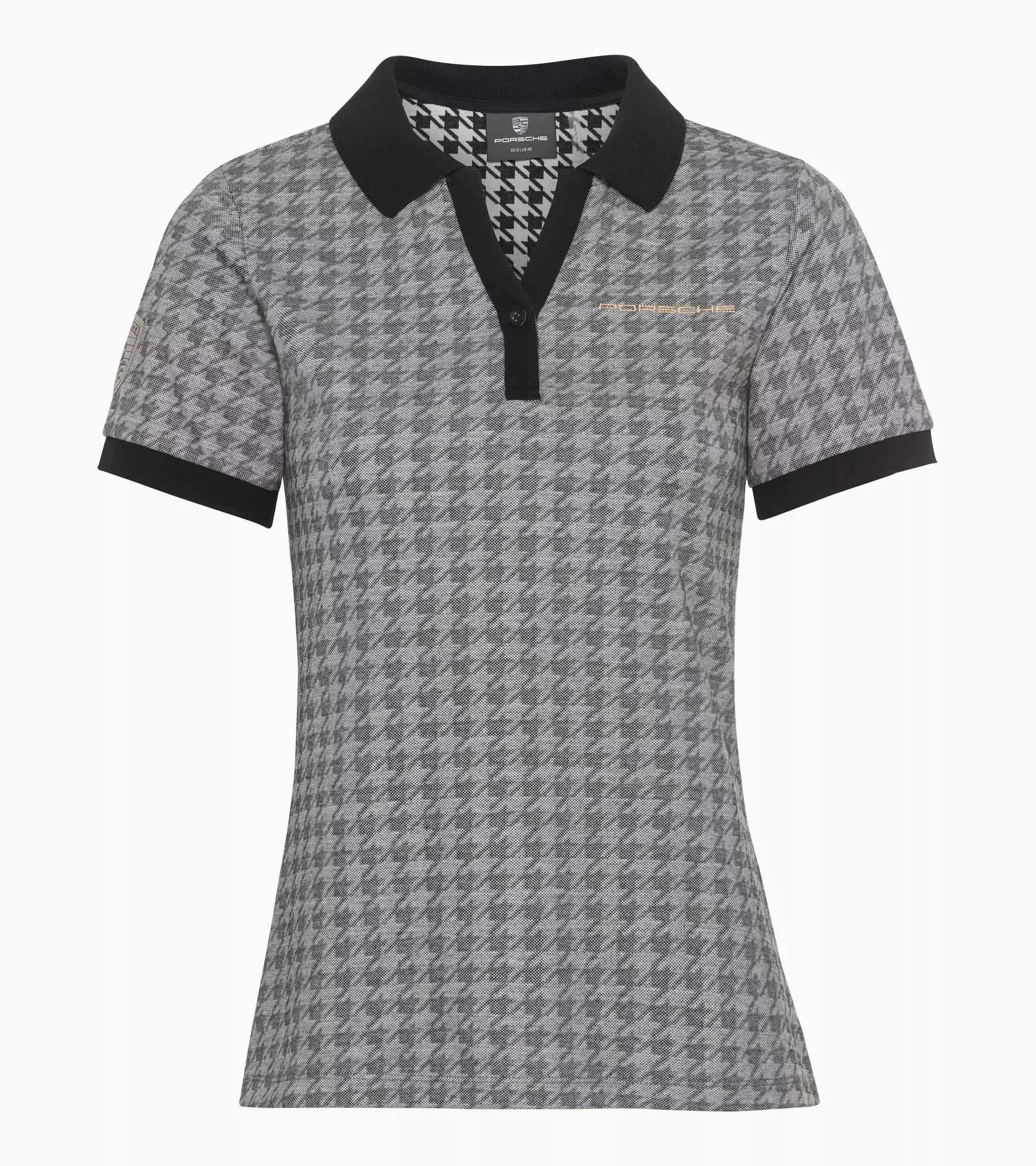 Porsche Women's Polo shirt, Houndstooth - Heritage