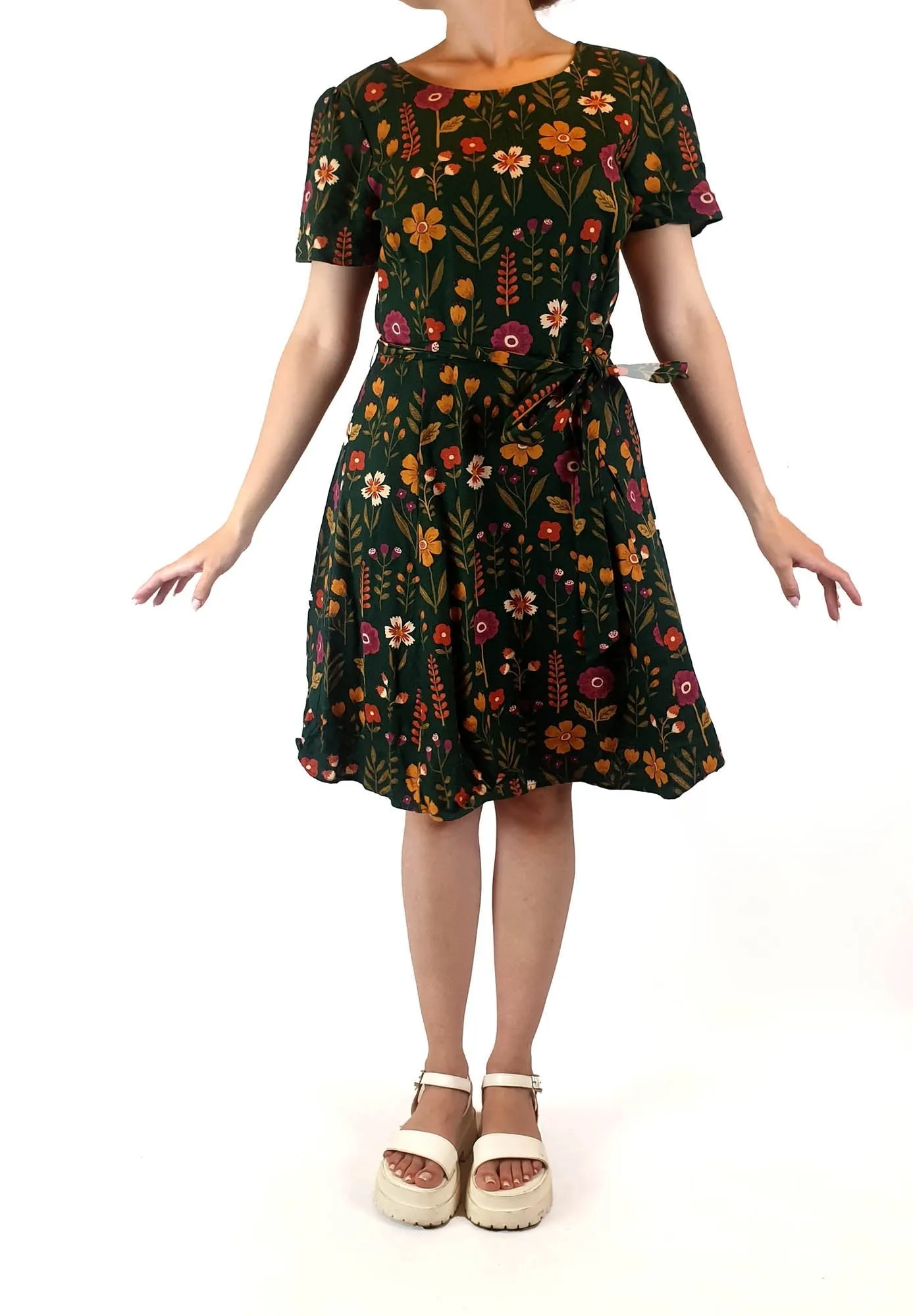 Princess Highway green floral print dress size 10