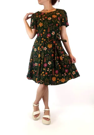 Princess Highway green floral print dress size 10