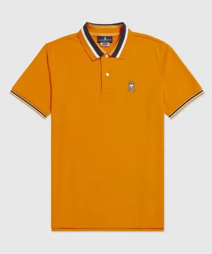 Psycho Bunny Barrow Tipped Polo - Tangelo