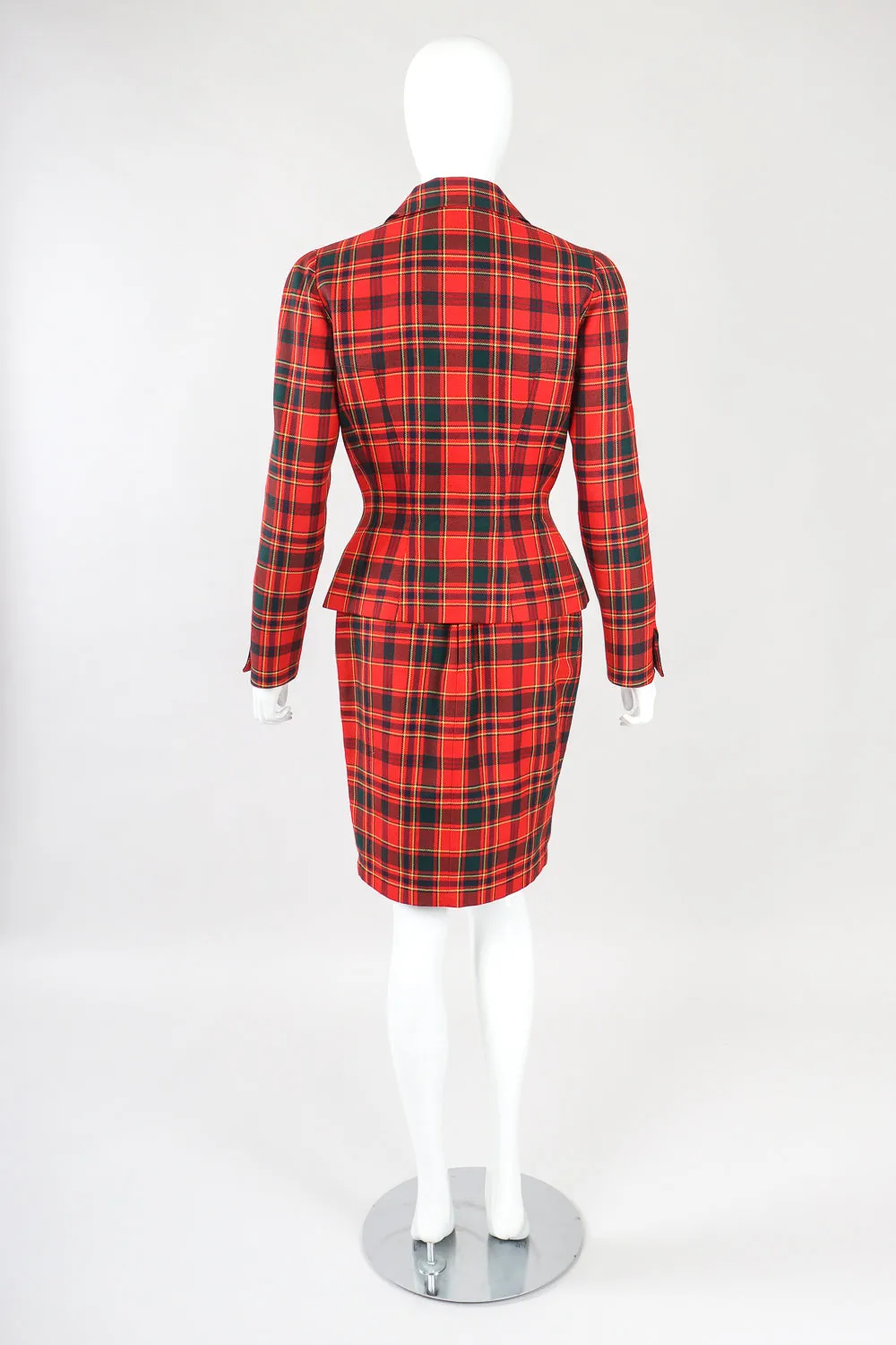 Punk Plaid Jacket & Skirt Set