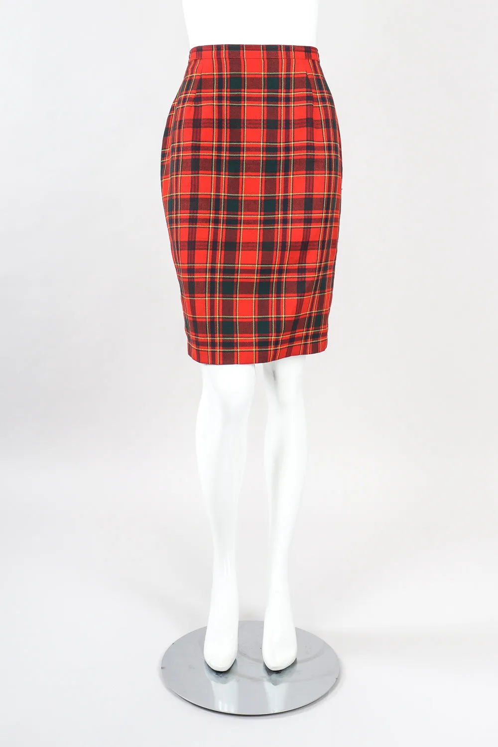Punk Plaid Jacket & Skirt Set