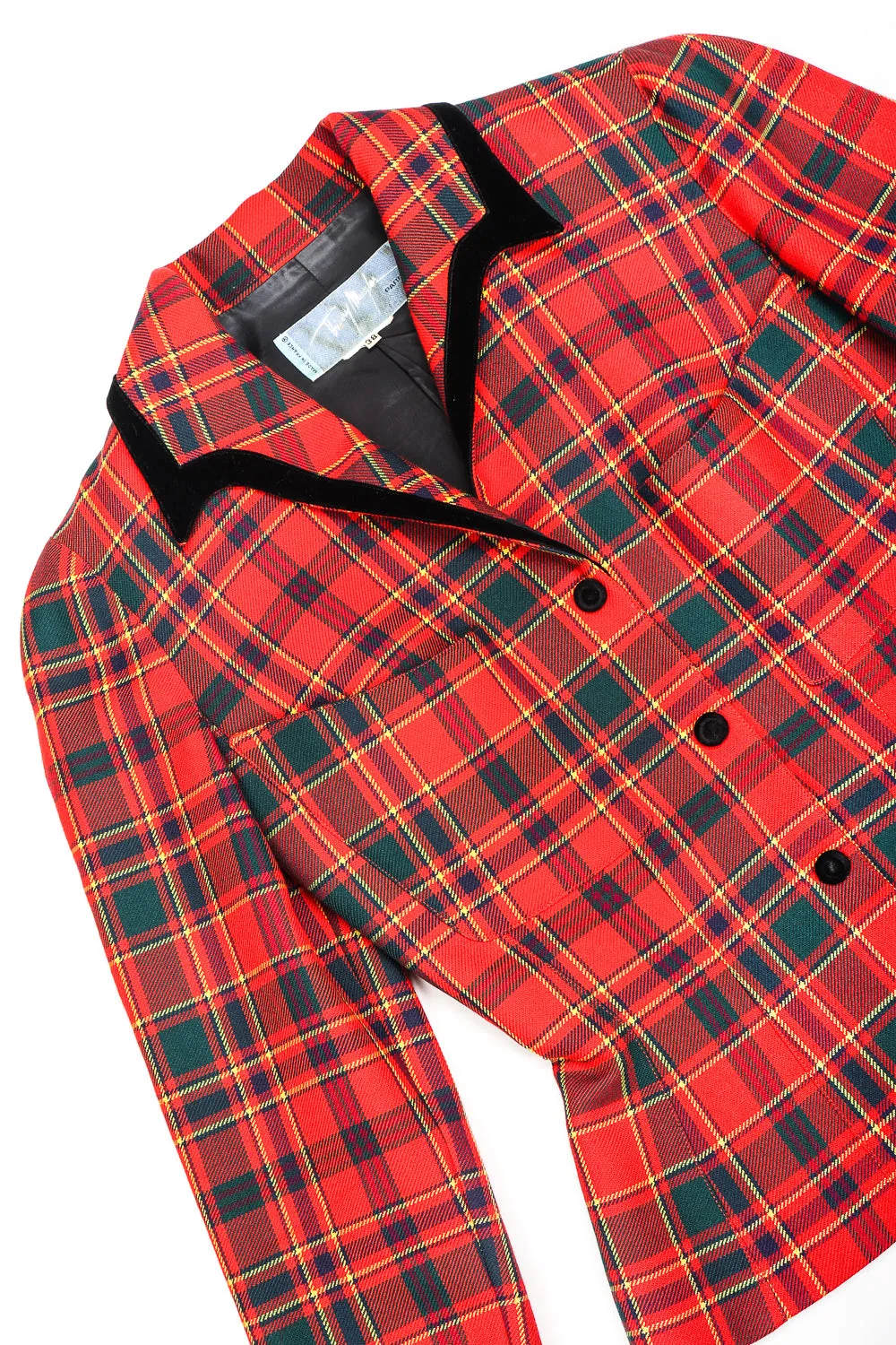 Punk Plaid Jacket & Skirt Set