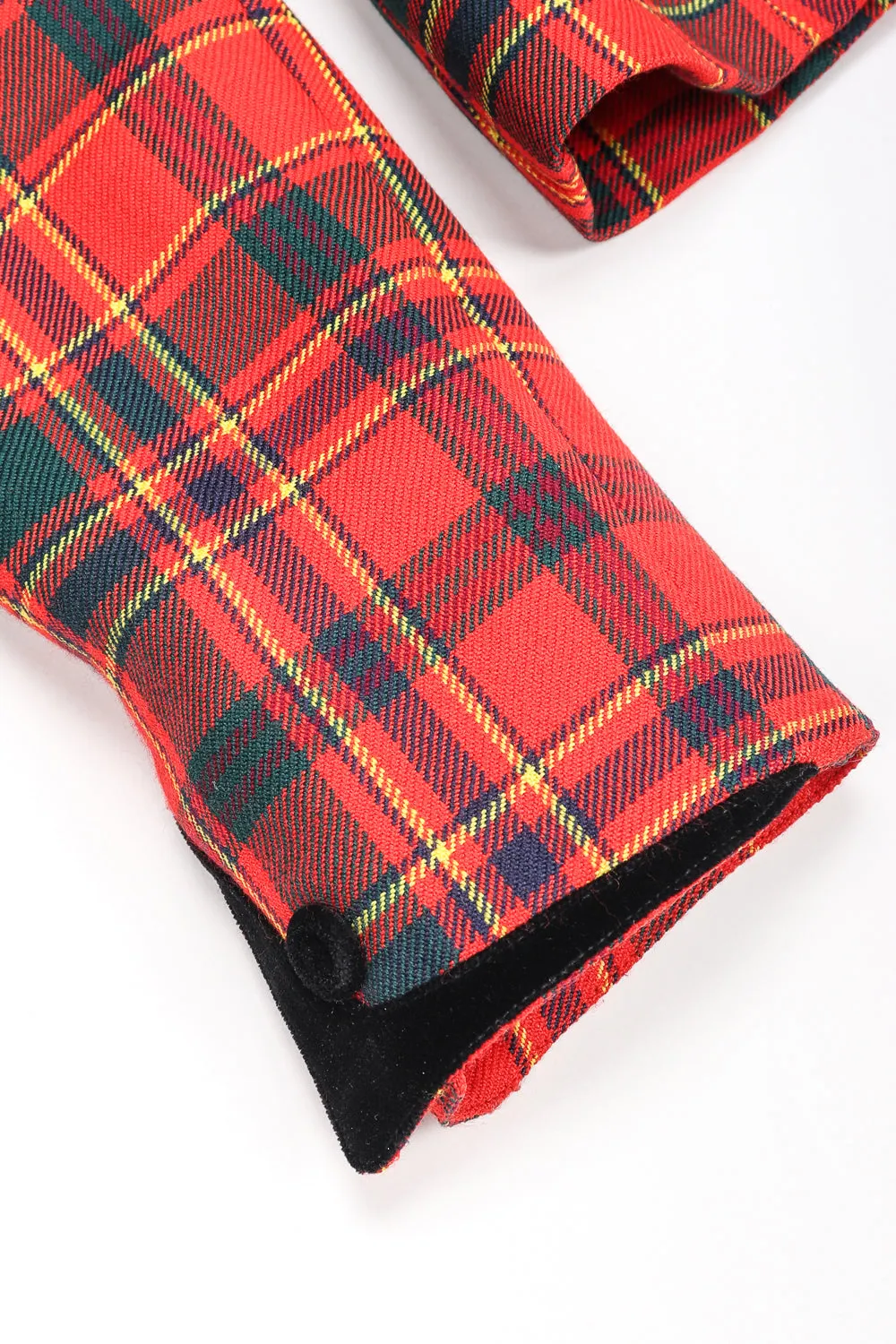 Punk Plaid Jacket & Skirt Set