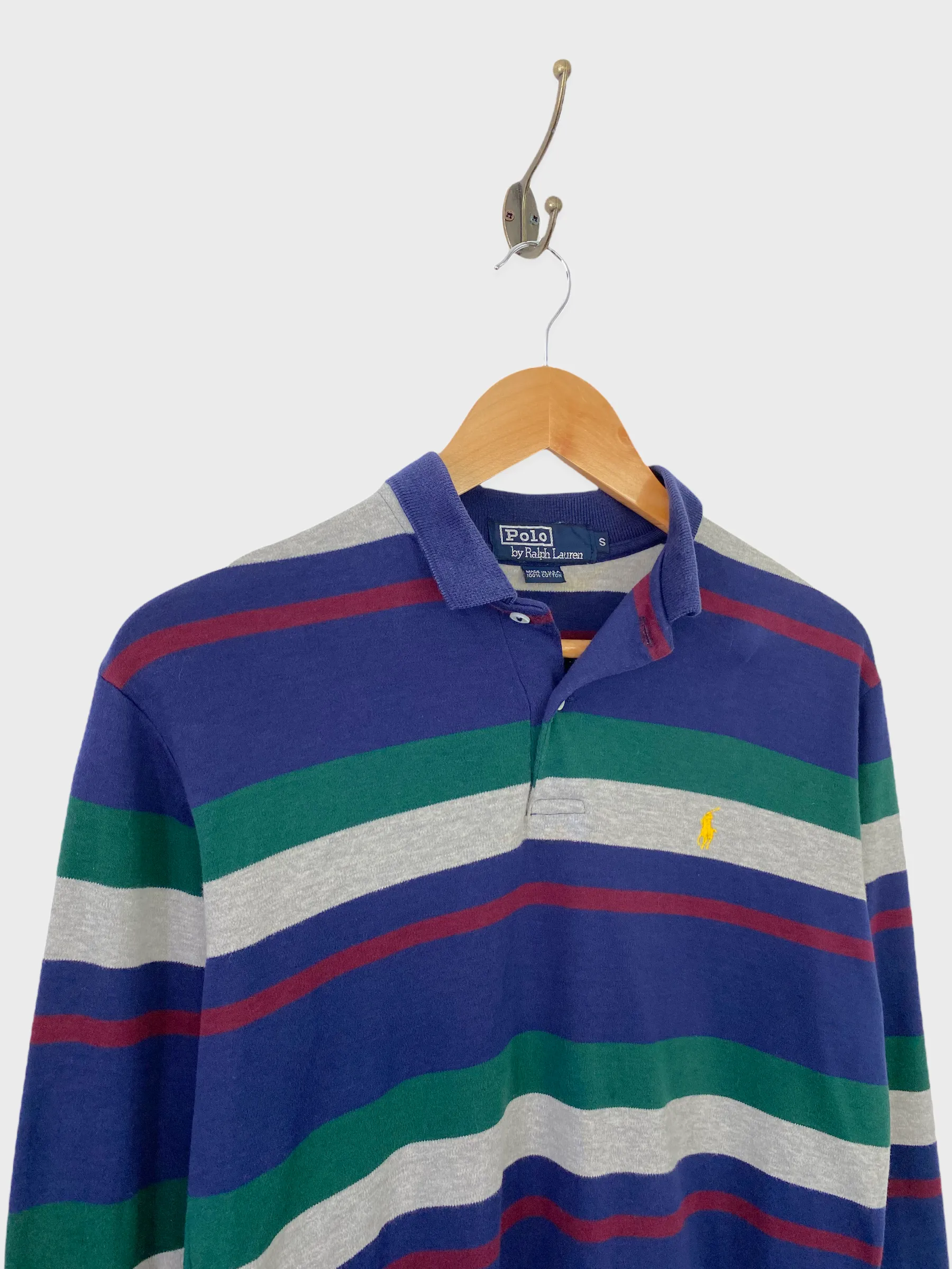 Ralph Lauren Embroidered USA Made Vintage Longsleeve Polo Size 6