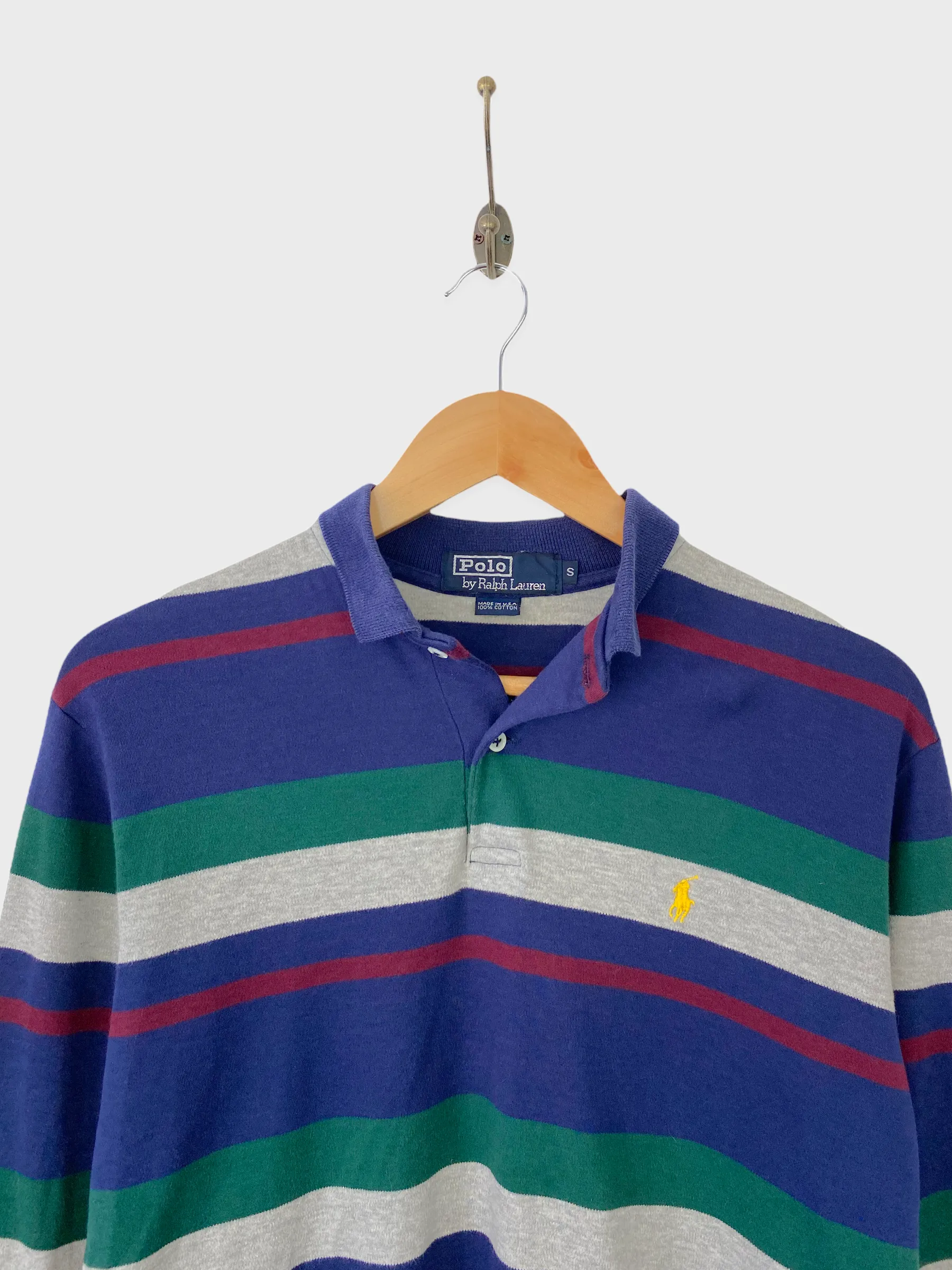 Ralph Lauren Embroidered USA Made Vintage Longsleeve Polo Size 6
