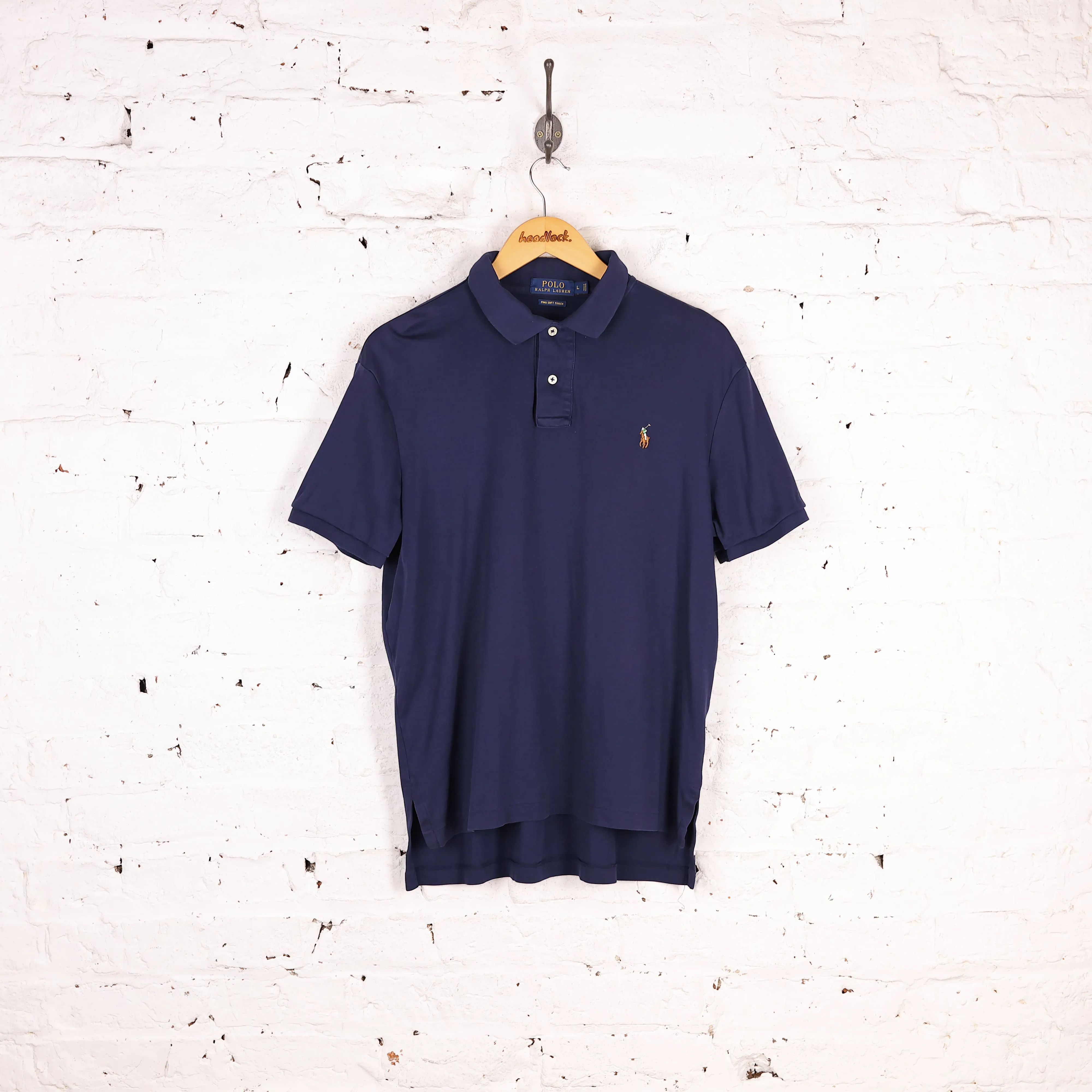 Ralph Lauren Short Sleeve Polo Shirt - Blue - L