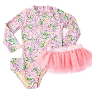 Rash Guard & Tutu Set | Petal Pink