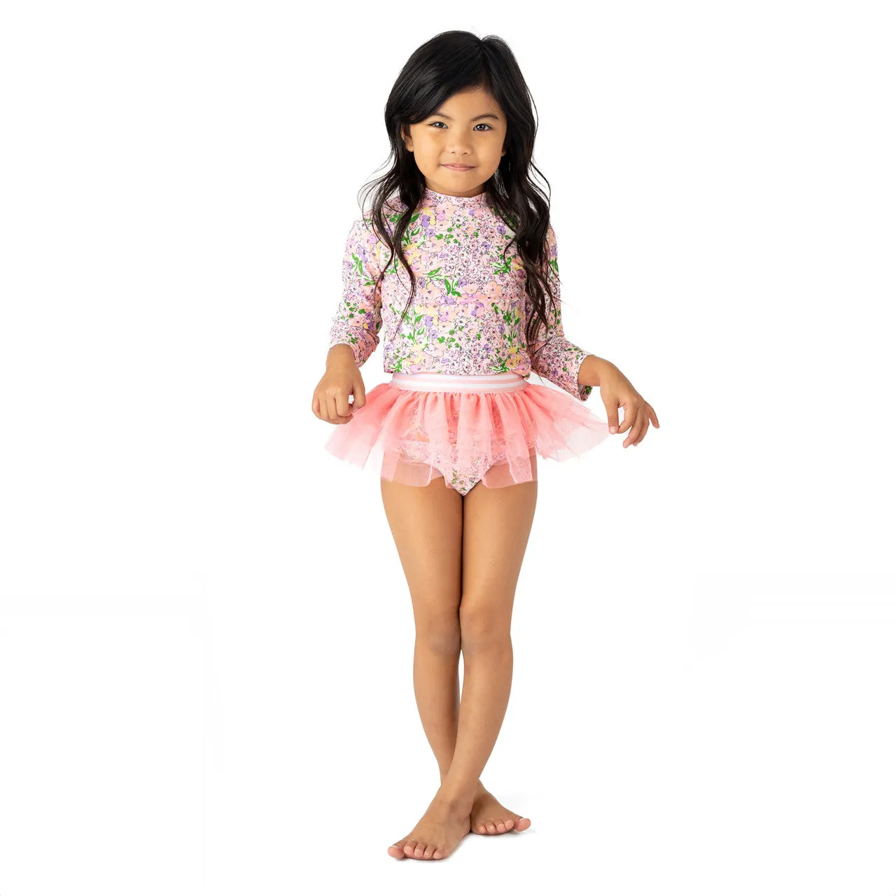Rash Guard & Tutu Set | Petal Pink