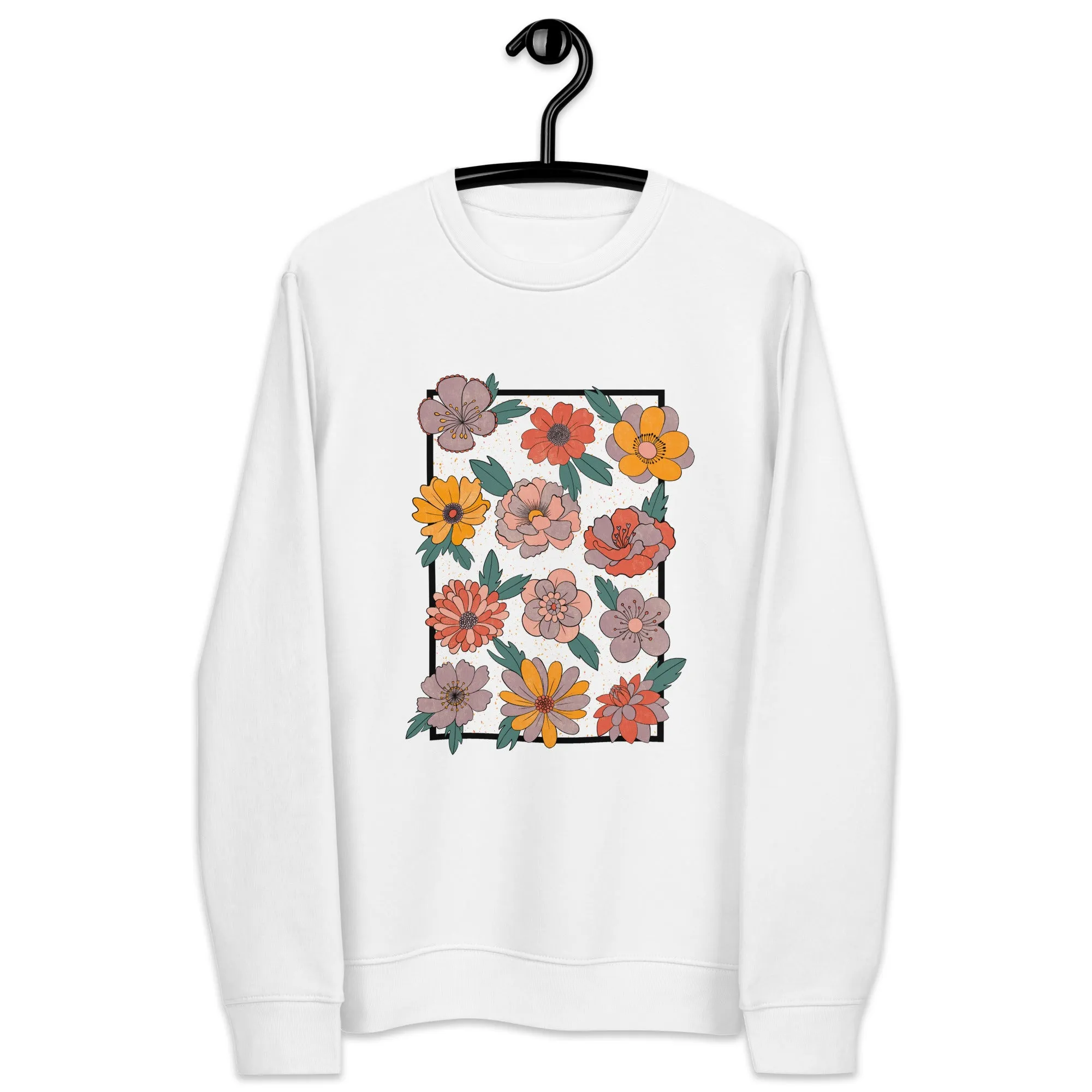 Retro Bloom - Unisex Eco Sweatshirt