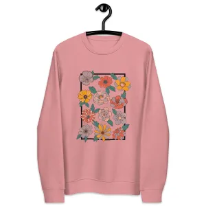 Retro Bloom - Unisex Eco Sweatshirt