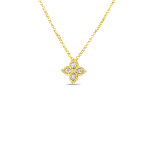 Roberto Coin Princess Flower 0.04ct Small Diamond Pendant