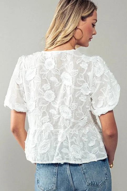 ROMANTIC GARDEN LACE TOP