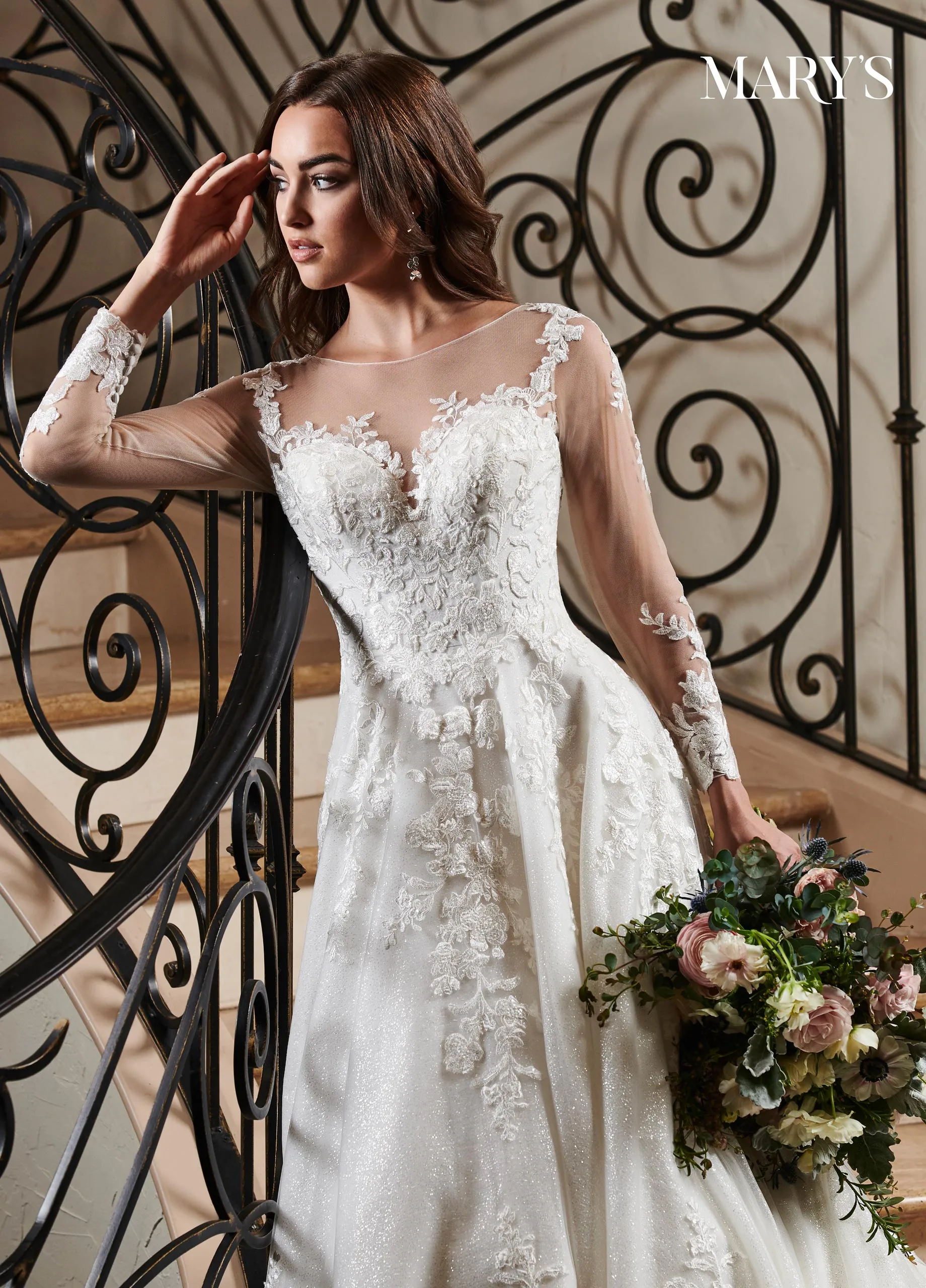 Romantic Glittering Bridal Ballgown