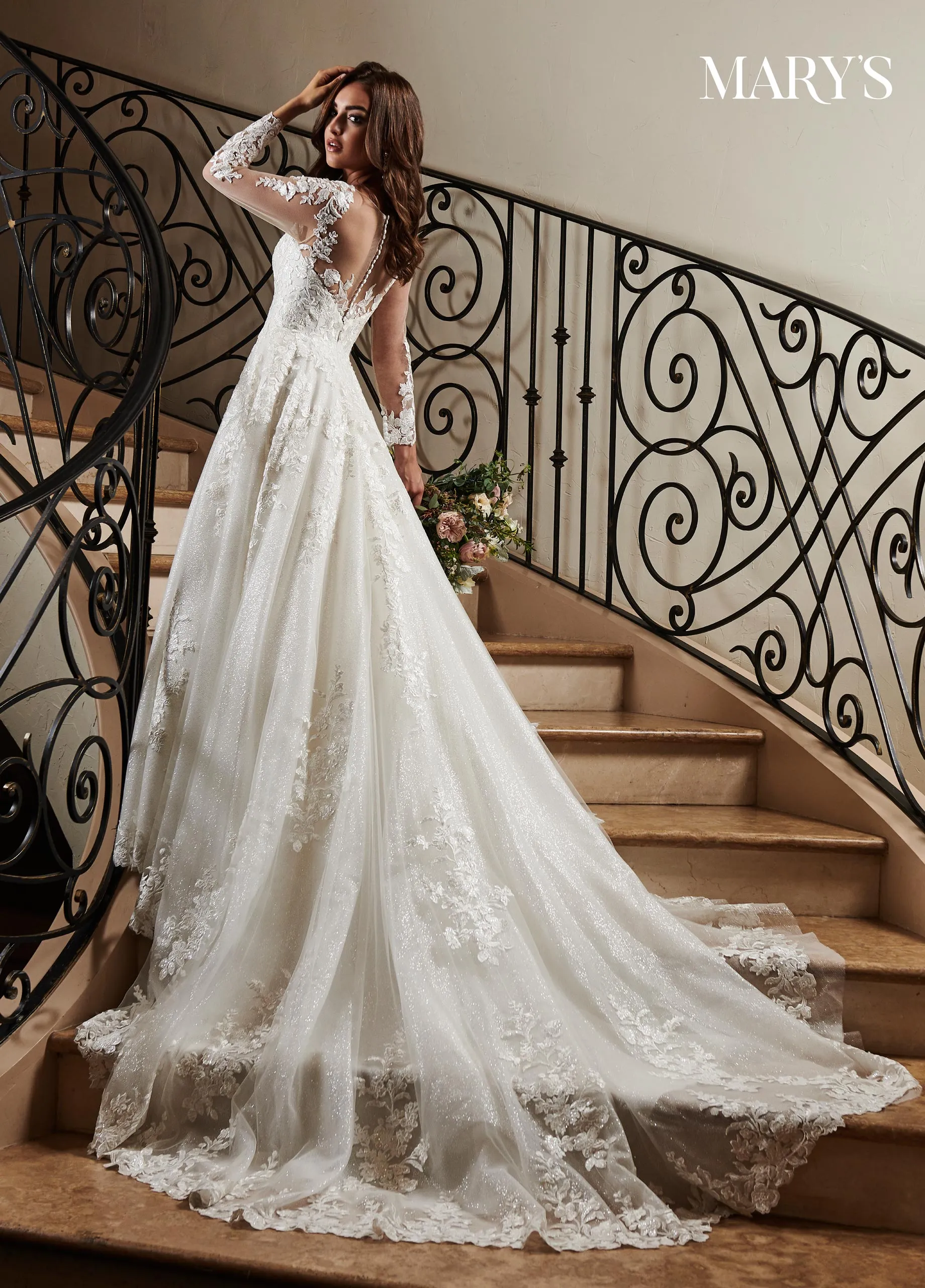 Romantic Glittering Bridal Ballgown