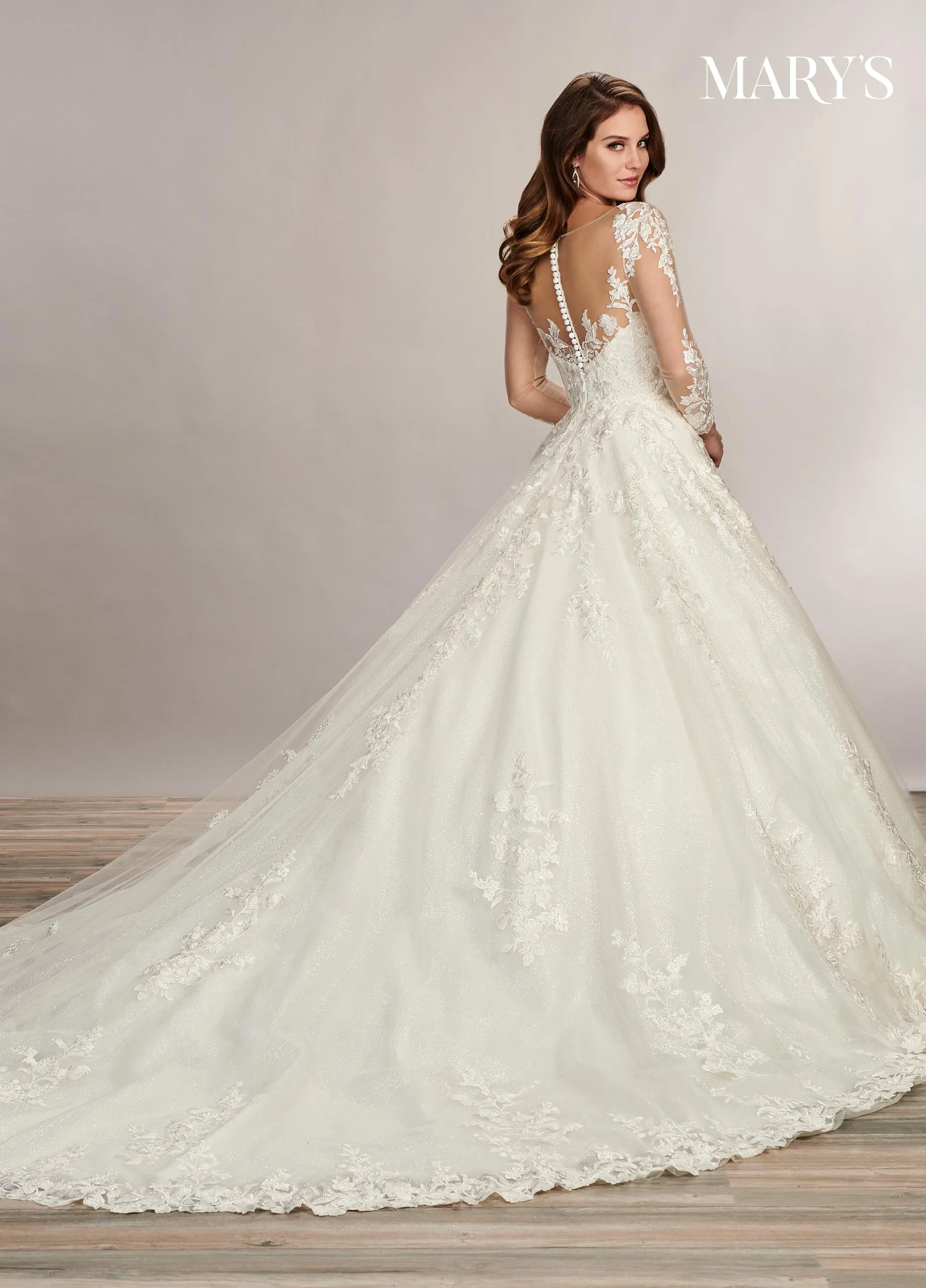 Romantic Glittering Bridal Ballgown