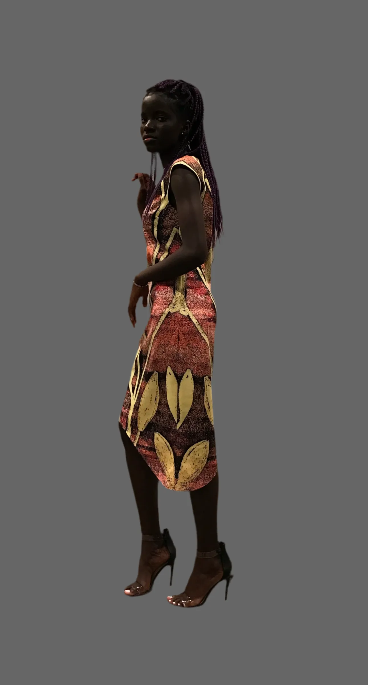 Rose Gold Sunrise Asymmetric Dress