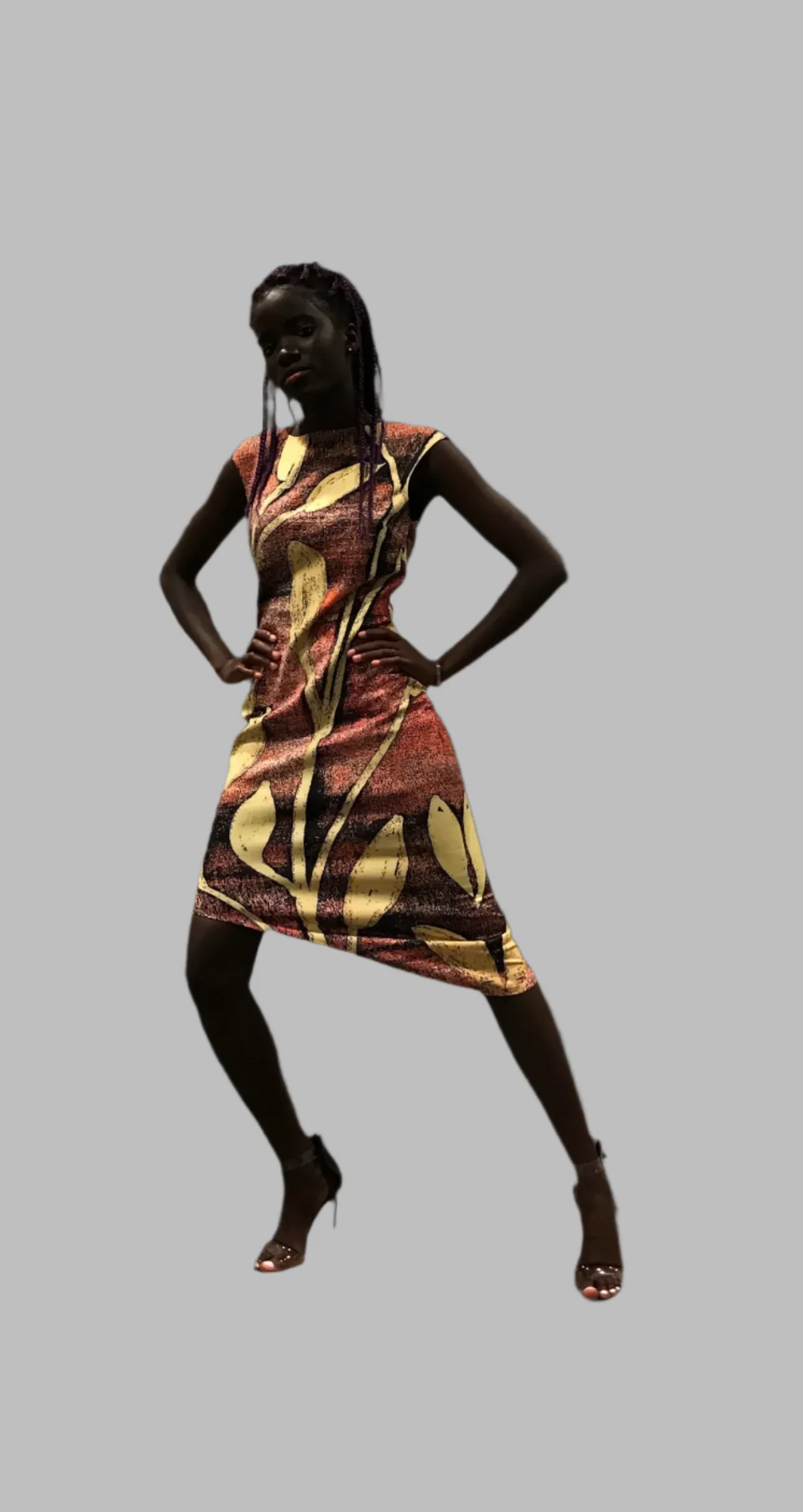 Rose Gold Sunrise Asymmetric Dress