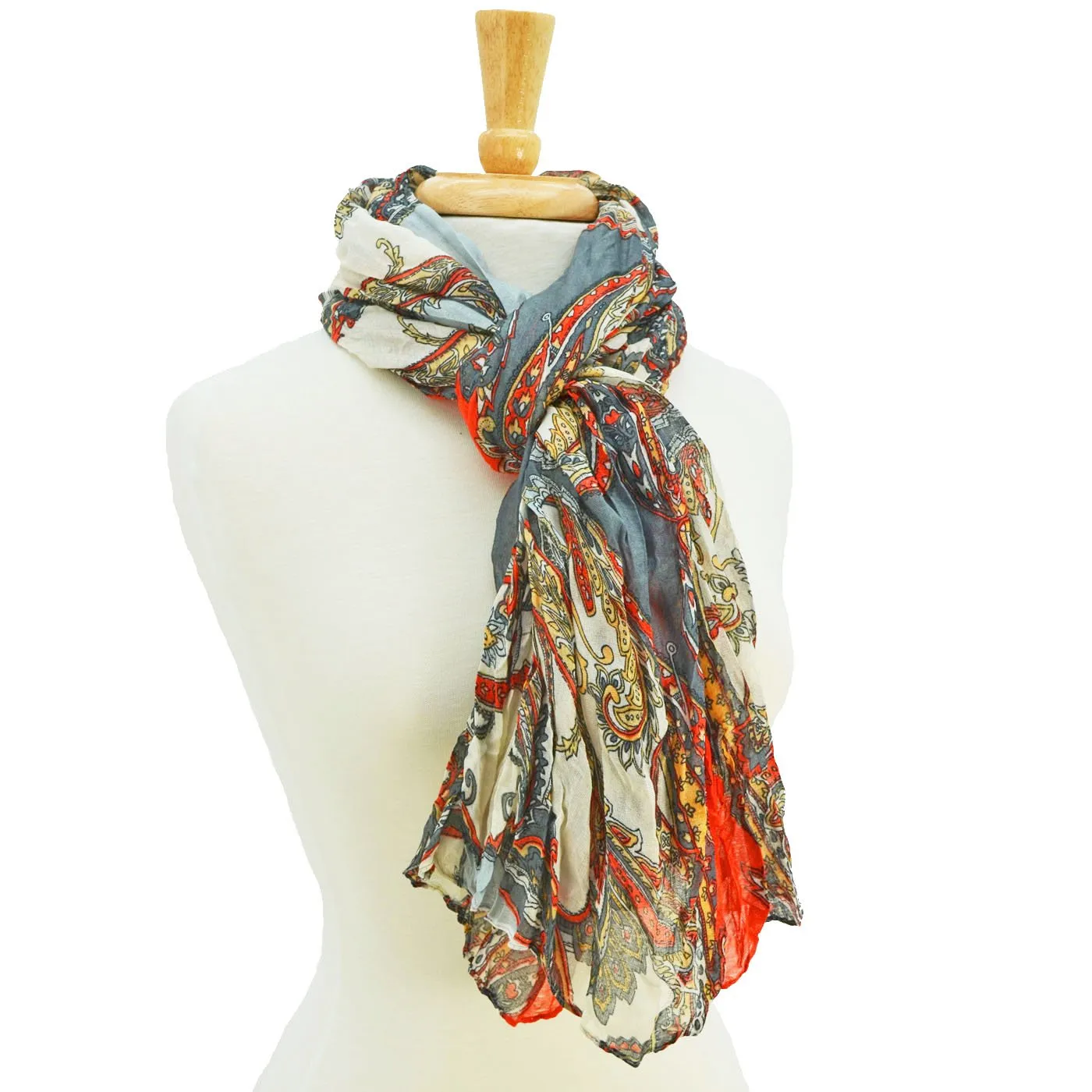 Sarah Motif Print Scarf