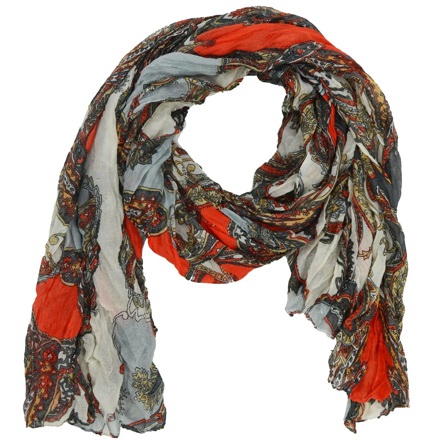 Sarah Motif Print Scarf