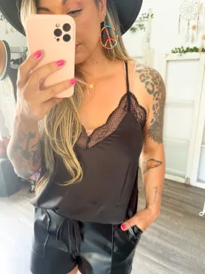 Satin Lace Cami