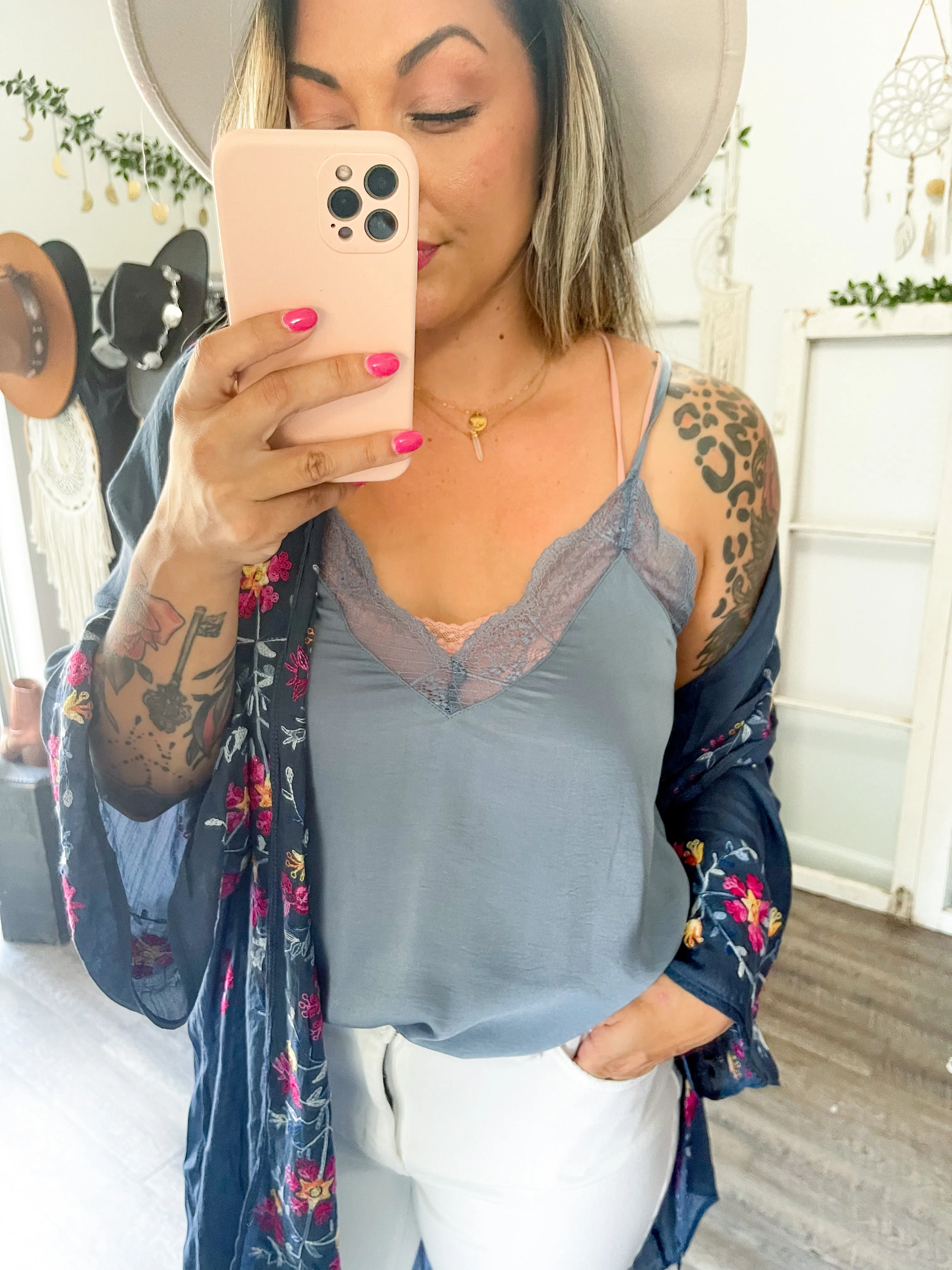 Satin Lace Cami